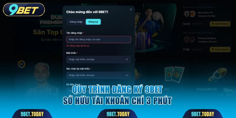 Quy trình đăng ký đồng hành cùng 9BET